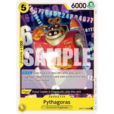 Carte One Piece Pythagoras OP07-105 UC 500 Years In The Future Neuf EN LorenZone
