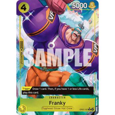 Carte One Piece Franky V2 OP07-107 R 500 Years In The Future Neuf EN LorenZone