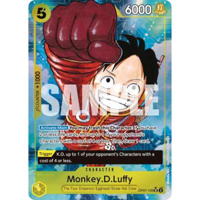 Carte One Piece Monkey.D.Luffy V1 OP07-109 SR 500 Years In The Future Neuf EN LorenZone