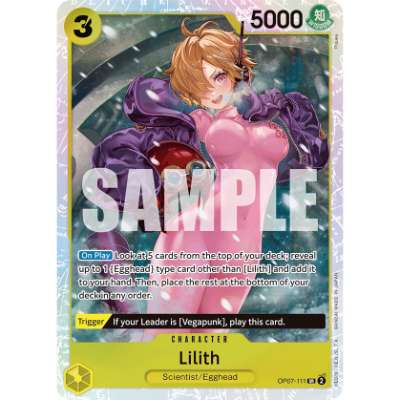 Carte One Piece Lilith V1 OP07-111 SR 500 Years In The Future Neuf EN LorenZone