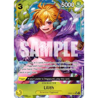 Carte One Piece Lilith V2 OP07-111 SR 500 Years In The Future Neuf EN LorenZone