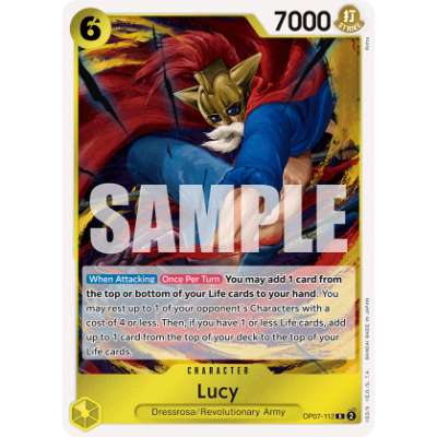 Carte One Piece Lucy OP07-112 R 500 Years In The Future Neuf EN LorenZone