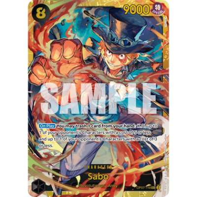 Carte One Piece Sabo V1 OP07-118 SEC 500 Years In The Future Neuf EN LorenZone