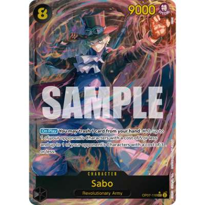 Carte One Piece Sabo V2 OP07-118 SEC 500 Years In The Future Neuf EN LorenZone