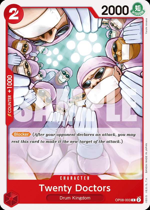 Carte One Piece Twenty Doctors OP08-003 C Two Legends Neuf EN LorenZone