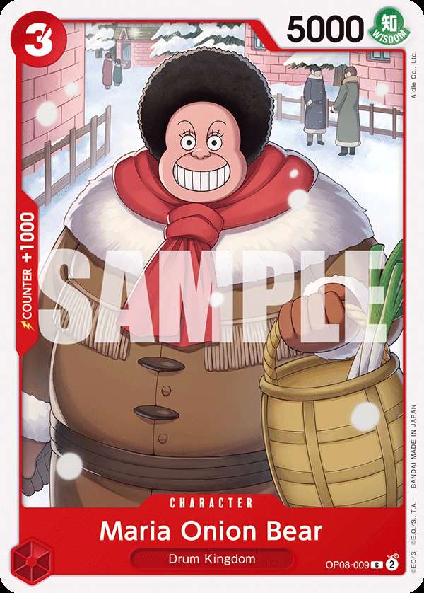 Carte One Piece Maria Onion Bear OP08-009 C Two Legends Neuf EN LorenZone
