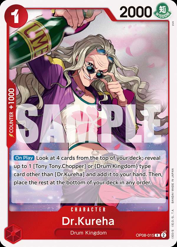 Carte One Piece Dr.Kureha V1 OP08-015 R Two Legends Neuf EN LorenZone
