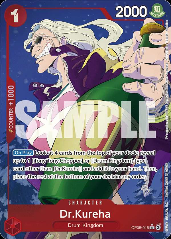 Carte One Piece Dr.Kureha V2 OP08-015 R Two Legends Neuf EN LorenZone