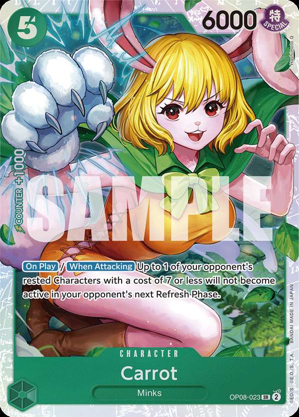 Carte One Piece Carrot V1 OP08-023 SR Two Legends Neuf EN LorenZone