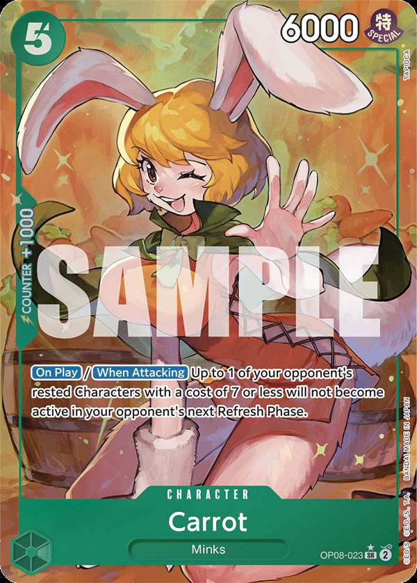 Carte One Piece Carrot V2 OP08-023 SR Two Legends Neuf EN LorenZone