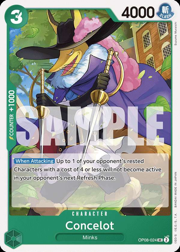 Carte One Piece Concelot OP08-024 UC Two Legends Neuf EN LorenZone