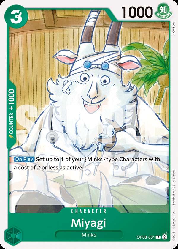 Carte One Piece Miyagi OP08-031 C Two Legends Neuf EN LorenZone