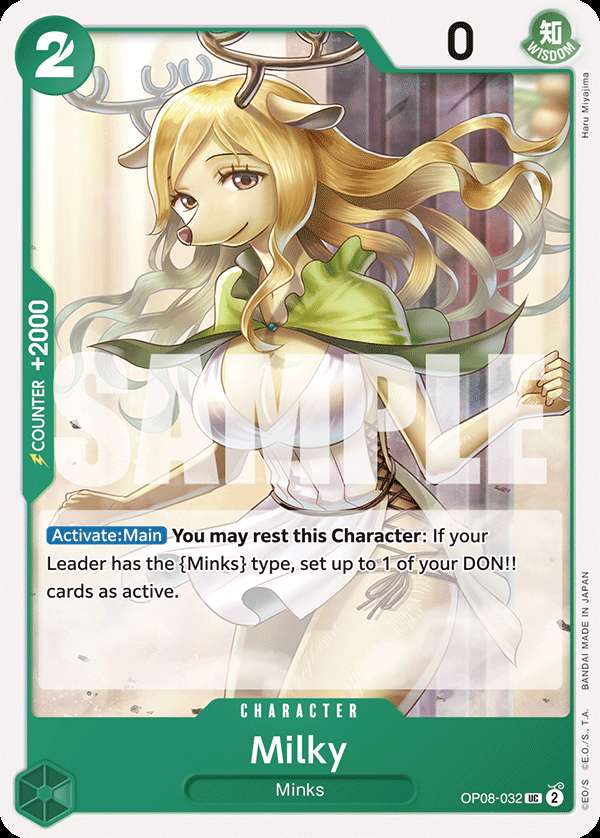 Carte One Piece Milky OP08-032 UC Two Legends Neuf EN LorenZone