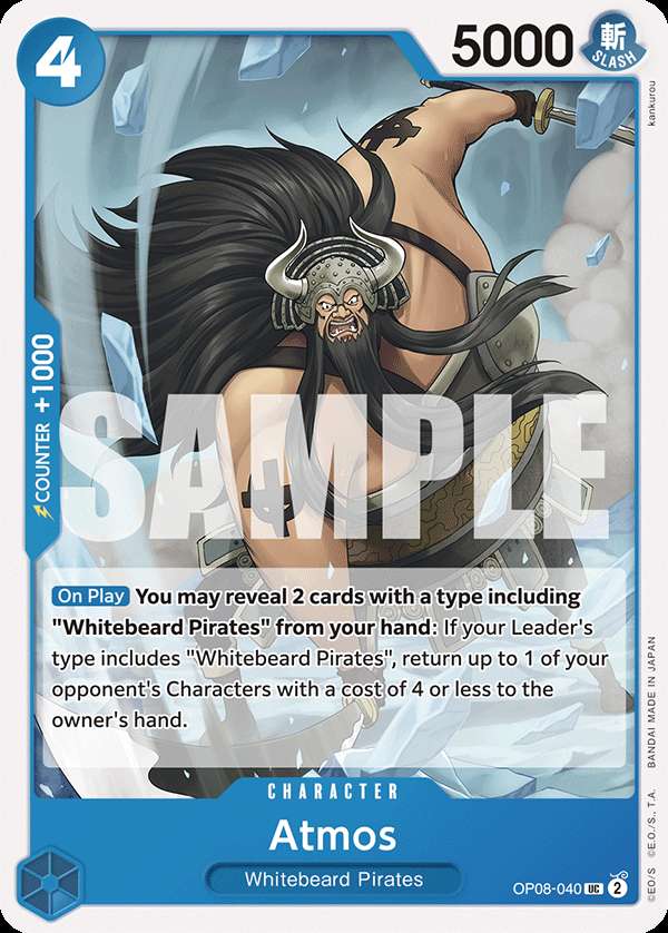 Carte One Piece Atmos OP08-040 UC Two Legends Neuf EN LorenZone