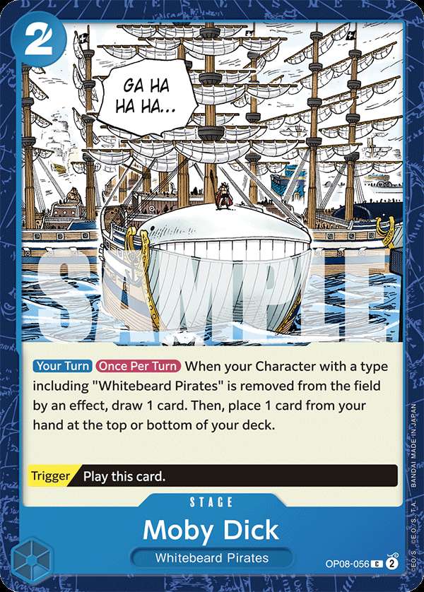 Carte One Piece Moby Dick OP08-056 C Two Legends Neuf EN LorenZone