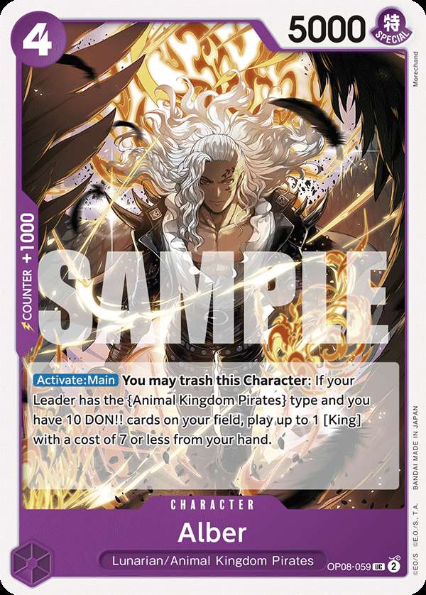 Carte One Piece Alber OP08-059 UC Two Legends Neuf EN LorenZone