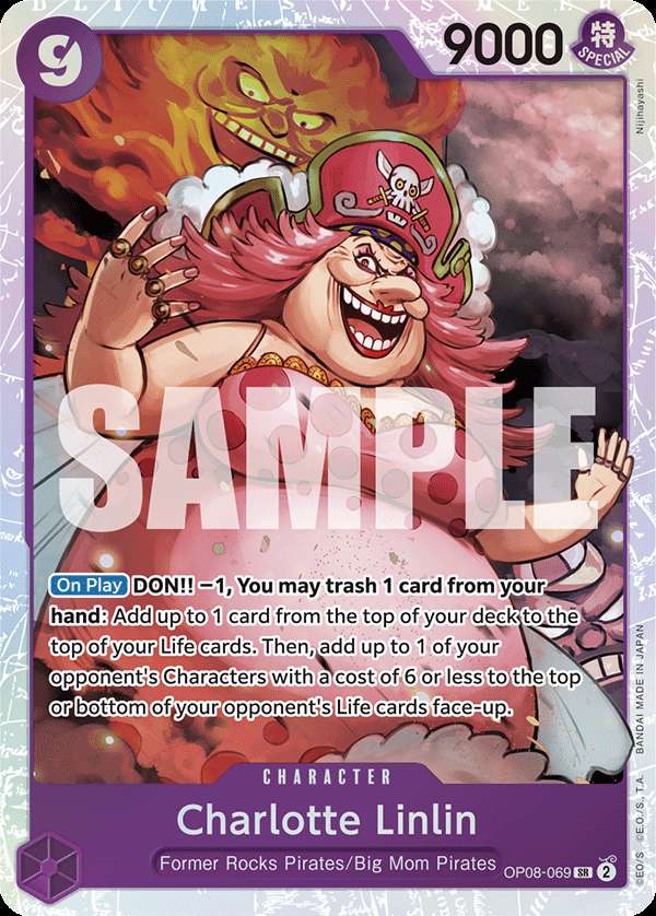 Carte One Piece Charlotte Linlin V1 OP08-069 SR Two Legends Neuf EN LorenZone