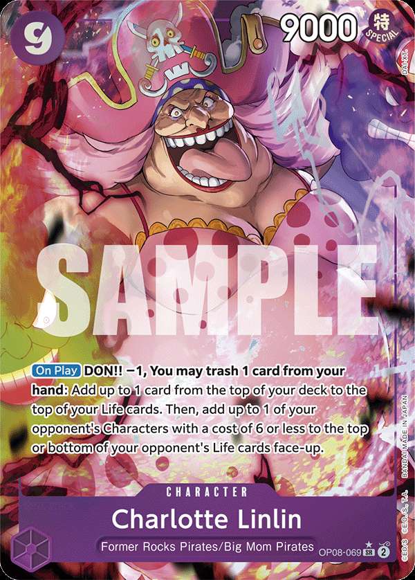 Carte One Piece Charlotte Linlin V2 OP08-069 SR Two Legends Neuf EN LorenZone