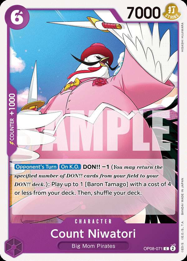 Carte One Piece Count Niwatori OP08-071 C Two Legends Neuf EN LorenZone
