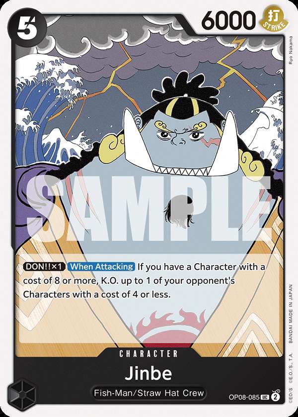 Carte One Piece Jinbe OP08-085 UC Two Legends Neuf EN LorenZone