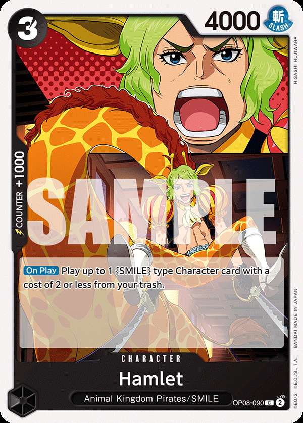 Carte One Piece Hamlet OP08-090 C Two Legends Neuf EN LorenZone