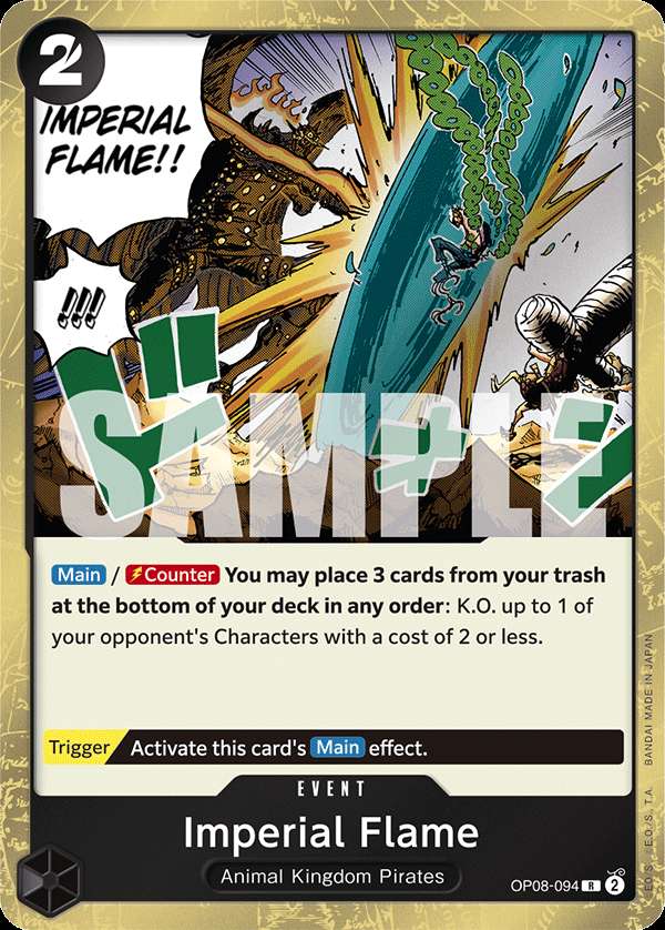 Carte One Piece Imperial Flame OP08-094 R Two Legends Neuf EN LorenZone
