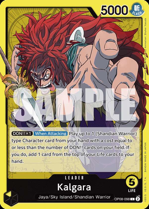 Carte One Piece Kalgara V1 OP08-098 L Two Legends Neuf EN LorenZone
