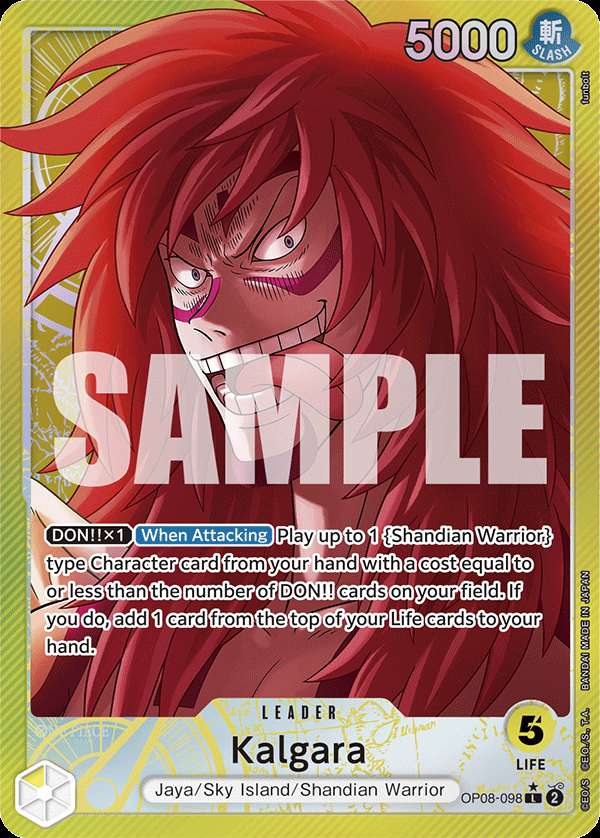 Carte One Piece Kalgara V2 OP08-098 L Two Legends Neuf EN LorenZone