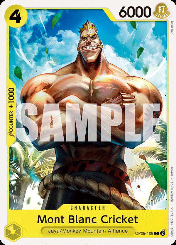 Carte One Piece Mont Blanc Cricket OP08-108 C Two Legends Neuf EN LorenZone