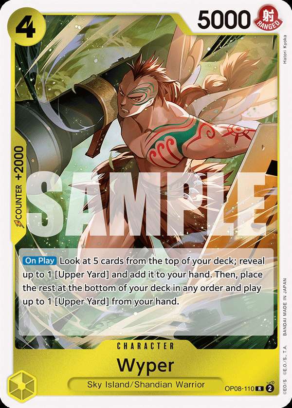 Carte One Piece Wyper V1 OP08-110 R Two Legends Neuf EN LorenZone