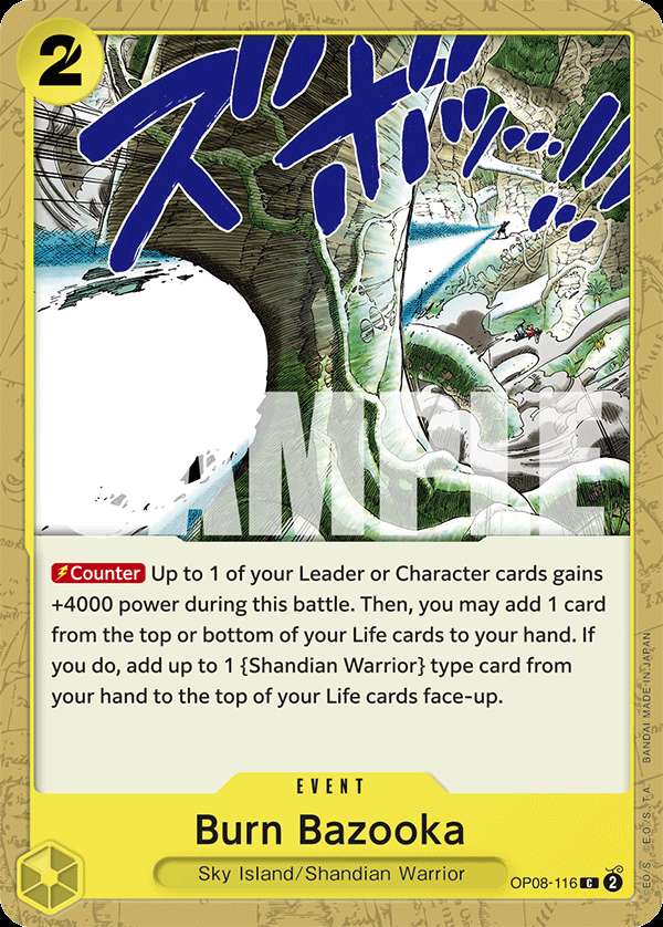 Carte One Piece Burn Bazooka OP08-116 C Two Legends Neuf EN LorenZone