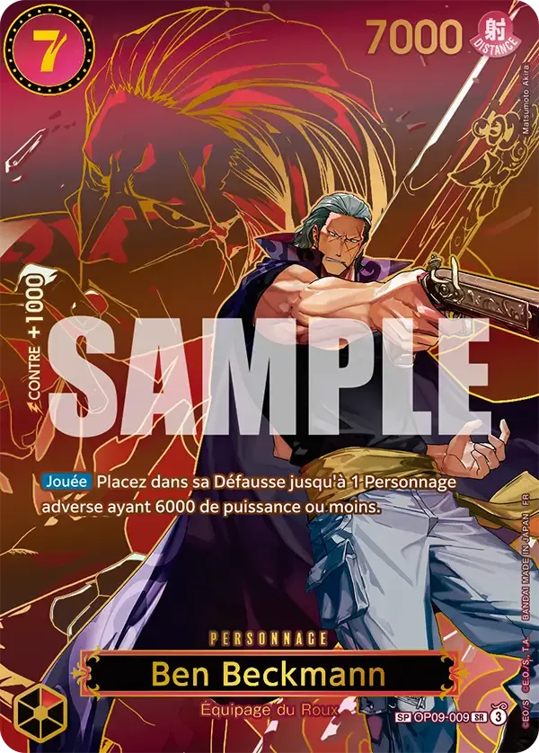Carte One Piece Ben Beckmann - FR OP09-009 SPE Successeurs Neuf FR LorenZone
