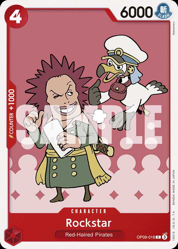 Carte One Piece Rockstar OP09-016 C Emperors In The New World Neuf EN LorenZone
