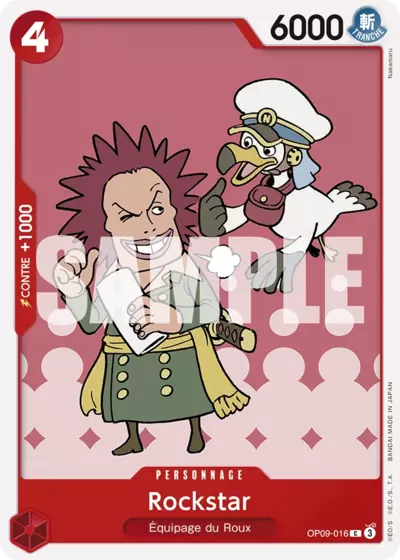 Carte One Piece Rockstar OP09-016 C Les Nouveaux Empereurs Neuf FR LorenZone