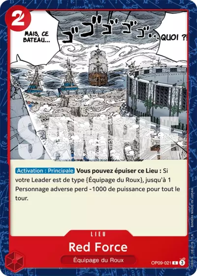 Carte One Piece Red Force OP09-021 C Les Nouveaux Empereurs Neuf FR LorenZone