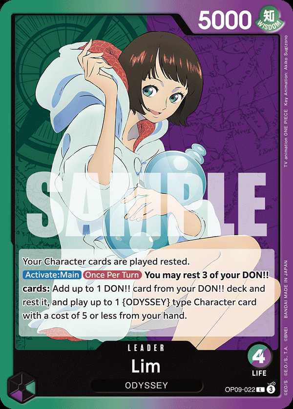 Carte One Piece Lim V1 OP09-022 L Emperors In The New World Neuf EN LorenZone