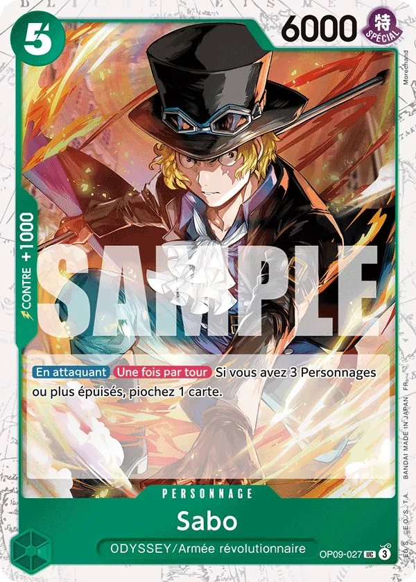 Carte One Piece OP09-027 Sabo V2 | LorenZone