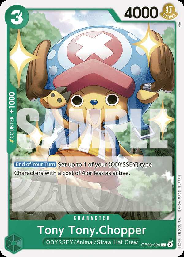 Carte One Piece Tony Tony.Chopper OP09-029 C Emperors In The New World Neuf EN LorenZone