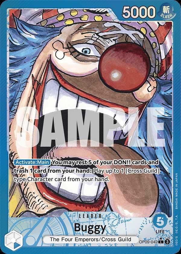 Carte One Piece Buggy V2 OP09-042 L Emperors In The New World Neuf EN LorenZone