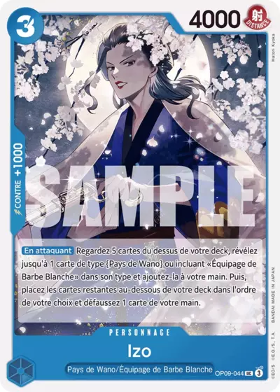 Carte One Piece Izo OP09-044 UC Les Nouveaux Empereurs Neuf FR LorenZone