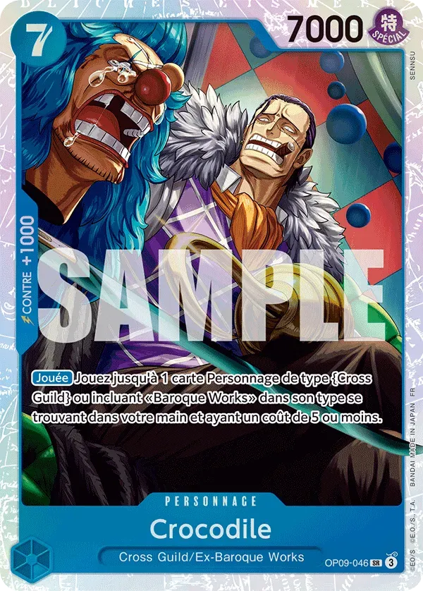 Carte One Piece Crocodile - PRB02 - FR OP09-046 Super Rare The Best Vol.2 Neuf FR LorenZone
