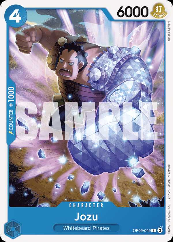 Carte One Piece Jozu OP09-049 C Emperors In The New World Neuf EN LorenZone