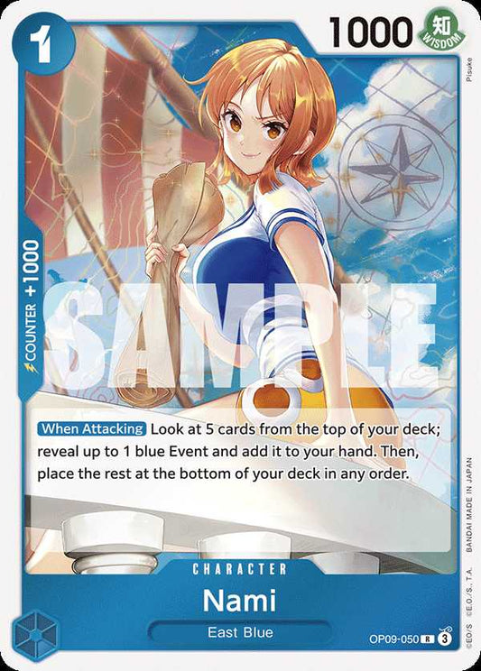 Carte One Piece Nami V1 OP09-050 R Emperors In The New World Neuf EN LorenZone