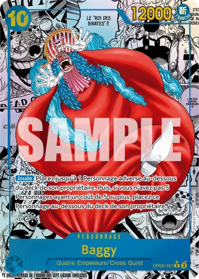 Carte One Piece Buggy V2 OP09-051 R Les Nouveaux Empereurs Neuf FR LorenZone