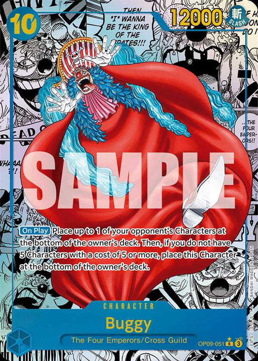 Carte One Piece Buggy V3 OP09-051 R Emperors In The New World Neuf EN LorenZone