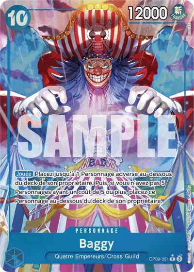 Carte One Piece Buggy V3 OP09-051 R Les Nouveaux Empereurs Neuf FR LorenZone