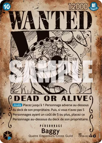 Carte One Piece Buggy Wanted OP09-051 R Les Nouveaux Empereurs Neuf FR LorenZone