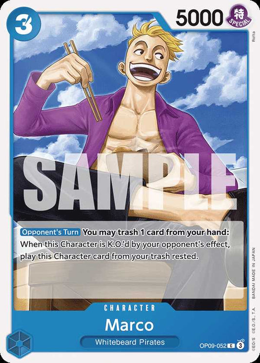 Carte One Piece Marco OP09-052 C Emperors In The New World Neuf EN LorenZone