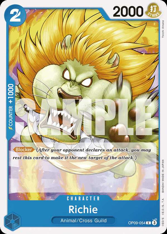 Carte One Piece Richie OP09-054 C Emperors In The New World Neuf EN LorenZone