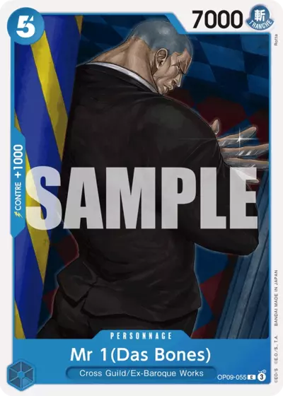 Carte One Piece Mr.1 (Daz.Bonez) OP09-055 C Les Nouveaux Empereurs Neuf FR LorenZone